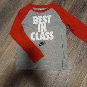 Nike boys size 7 long-sleeve tee